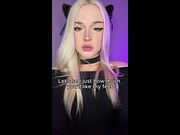 Cute alt trans girl teases with her feet
