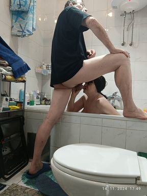 Deeptroath in bathroom plus sex