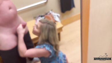 Milf gets fucked in the dressing room (Hotwife Heidi Haze)