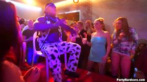 Girls who made a crazy party got fucked before other ladies, in a crazy hardcore orgy