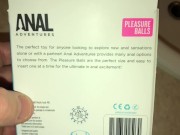 Behind The Scenes: Sex Toy Unboxing & Testing Anal Adventures Pleasure Balls (I Recommend Them)