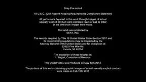 Stunning milf Shay Fox toying her precious pussy