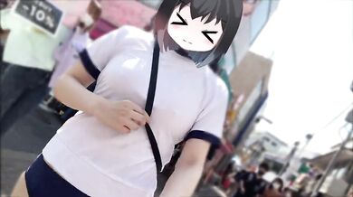 I wore gym clothes bloomers in Harajuku big boobs crepes toys