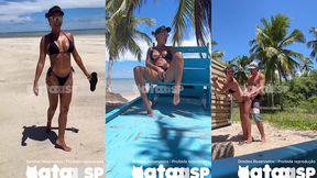 gataaasp dando pro marido na praia