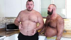 ”Chubby Hunter Scott jerks off during passionate fingering”