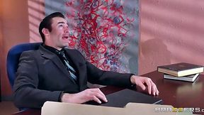 Brazzers: Ava Riley Flaunts Her Massive Tits at the Office