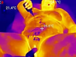 1st BBC Sex Machine Screw: Oiled Up big beautiful woman Cums Hard on Your Giant Penis, 15 Min Ride and Cum Countdown, POV Thermal (4K Landscape)