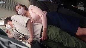 A Horny Mature Woman Who Seduces Her Handsome Boyfriend With A Sticky Handjob From Behind, Even Though Her Girlfriend Is Right Next To Her