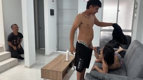 Young and attractive masseuse gives a hard fuck to his little client's wife. UNTIL ENDING UP IN REAL HOMEMADE SEX WITH ManuelaAlvarez