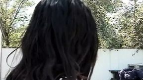 Hot intense sex by the pool