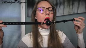 Madalynn Raye is Ballgagged, drooling, and edging you with gag talk!