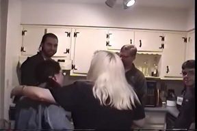 Mature Blonde MILF Drenched in Cum From BBC Gangbang