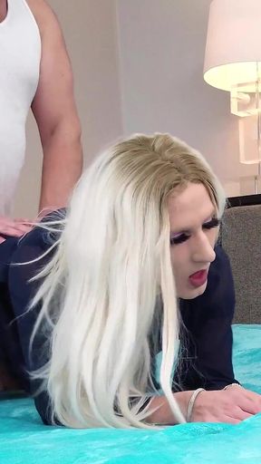 Super Sexy Blonde Crossdresser Bailey Wilde Fucked - Compilation 2
