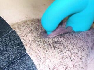 Rabbit Dildo Close Up Climax Large Clitoris