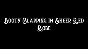 Booty Clapping in Sheer Red Robe 720p