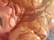 BBW gets Messy Chocolate Syrup WAM