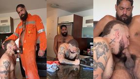 mamando la verga a macho de la calle