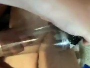 Cum inside vacuum