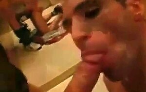 Sucking and swallow in the elevator