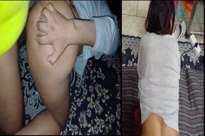 Desi Girl Ko Zameen Par Doggy Style Me Choda, Condom Ke Saath&nbsp;Hardcore&nbsp;Fuck