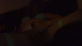 soft masturbating in sofa