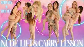 Ziva Fey With Kaiia Eve Nude Lift and Carry Lesson