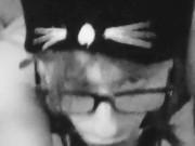 Sub Sissy Slut Quick Deepthroat for BBC - Femboy Mouth Full of Big Black Cock