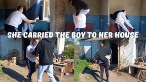 She carried the boy to her house MOV