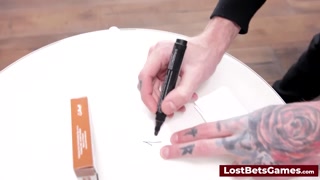 A strip game where you have to guess the number or strip down