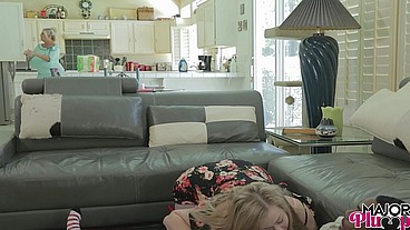 Caught Sloppy Blowing – Kayla Joins Bunny To Share Rome’s Balls And Get Pounded!