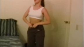 Teen brunette Lacey Dynamite deepthroats big cock