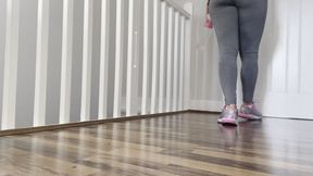 Post workout foot worship