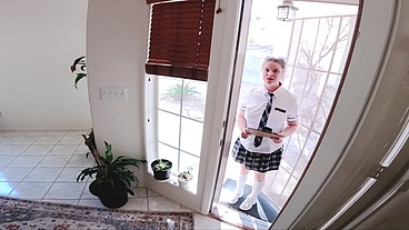 Teen taking donations door to door takes a load for the girls basketball team