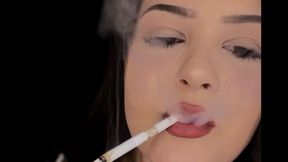 Slim cigarette & dangling