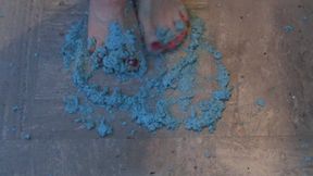 Squishing alginate