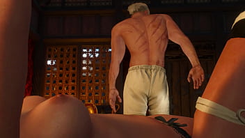 Gerald do The Witcher fez a festa no puteiro