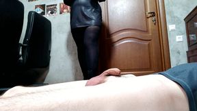 Russian Femdom - Mistress uses slave as toilet