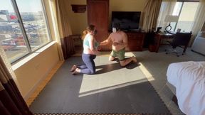 Hotel room wrestle session with Robert and Bettie Brickhouse