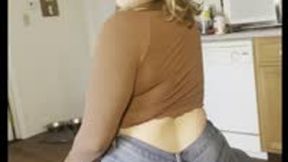 Emily Farting On A Chair In Tight Jeans!