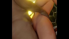 Mercy’s Big Tits Take Dick Deep in Restroom Anime Action