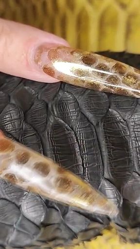 My Extra Long Snakeskin Nails Fuck Your Mind