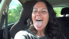 just stick My tongue out b