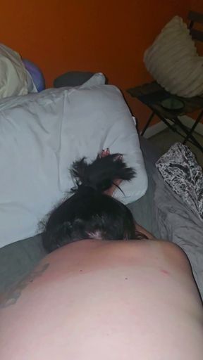 No Lube Needed For Granny Asshole