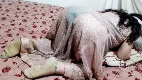 romantic indian hot couple best fucked anal, muslim wife loves big dick in big ass