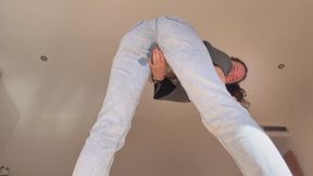 Pee Edging Turns Into Jeans Wetting
