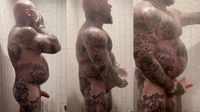 jason collins morning wood jerk off in the shower!