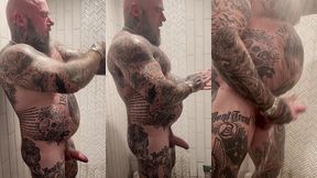 jason collins morning wood jerk off in the shower!
