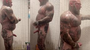 jason collins morning wood jerk off in the shower!