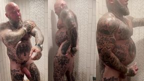 jason collins morning wood jerk off in the shower!