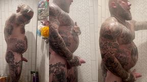 jason collins morning wood jerk off in the shower!